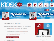 Tablet Screenshot of kiosksimple.com